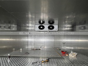 汕尾150立方的食品雙溫冷庫安裝案例